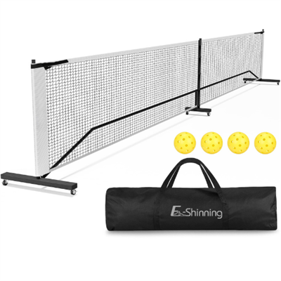 Filet de pickleball portable avec roues